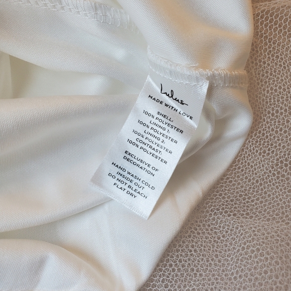 NWOT Lulus Yours For Eternity Organza Embroidered Maxi Wedding Dress Sz L - Picture 6 of 14